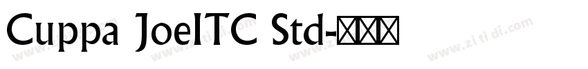 Cuppa JoeITC Std字体转换